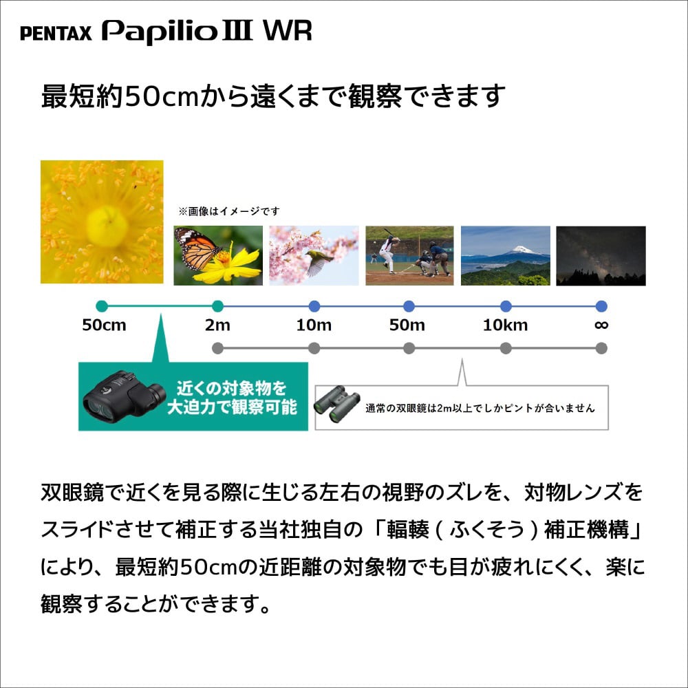 PENTAX �i�y���^�b�N�X�j&nbsp;�o�ዾ&nbsp;Papilio III 8.5x21 WR
