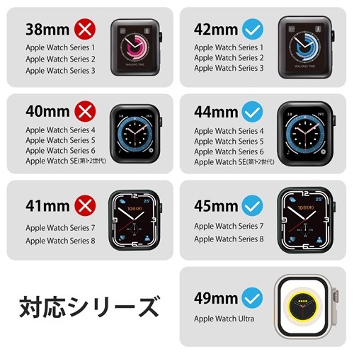 GR Apple WatchpMINIOnCubhU[oh (45/44/42mm) AW-45BDMNONV