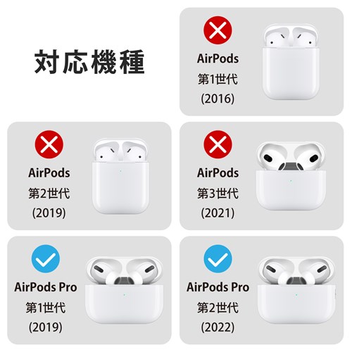 エレコム AirPods Pro用イヤホンカバー｜AVA-AP4CCR｜[通販]ケーズデンキ