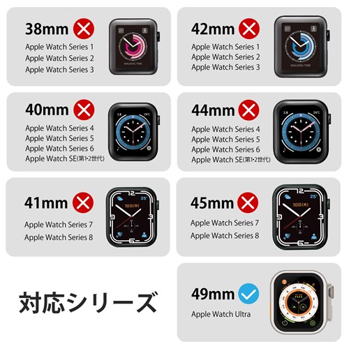 GR AbvEHb` Jo[ Apple Watch Ultra 49mm op[ \tg AW-22CBPUBK