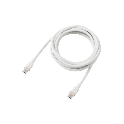 GR USB2.0P[u(USB Type-C - USB Type-C/100WΉ/Ȃ߂炩) MPA-CC5PSSA20WH