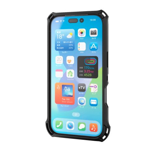 �G���R��&nbsp;iPhone 17 Pro�p�P�[�X�@ZEROSHOCK&nbsp;PM-A25CZEROBK