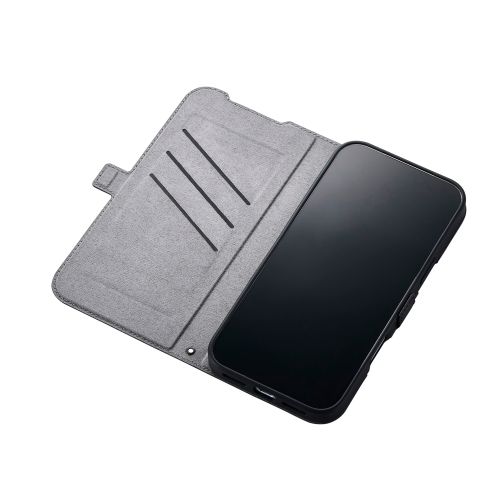 �G���R��&nbsp;iPhone 17 Pro Max�p �蒠�^�P�[�X ���Εt �ϏՌ�&nbsp;PM-A25DPLFY3BK