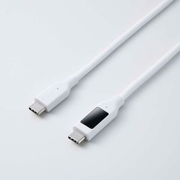 �G���R��&nbsp;�d�̓f�B�X�v���C�t���P�[�u��(USB-C - USB-C/240W/�Ȃ߂炩)&nbsp;MPA-CCW10WH