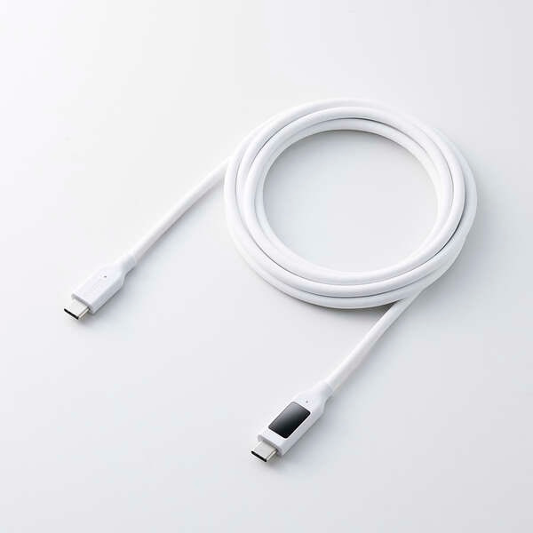 �G���R��&nbsp;�d�̓f�B�X�v���C�t���P�[�u��(USB-C - USB-C/240W/�Ȃ߂炩)&nbsp;MPA-CCW20WH