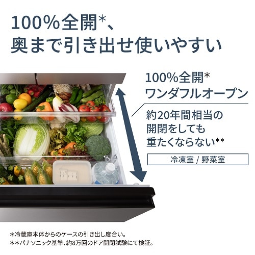 Panasonic（パナソニック） 5ドア「野菜室が真ん中」冷凍冷蔵庫 HVタイプ｜NR-E46HV1L-W｜[通販]ケーズデンキ