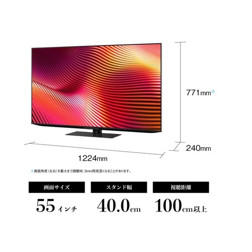 SHARP（シャープ） 55Vワイド型4K液晶 量子ドット/mini LEDテレビ