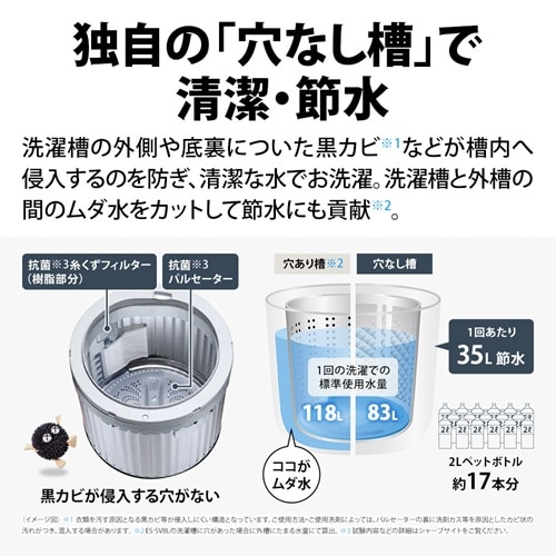 SHARP�i�V���[�v�j&nbsp;�S��������@�@���Ȃ����V���[�Y&nbsp;ES-SV8L-W
