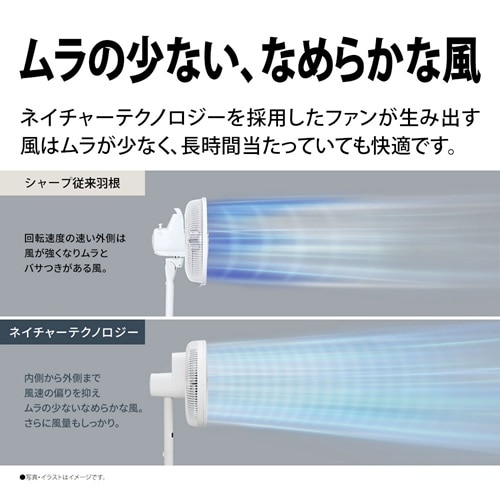 SHARP（シャープ） プラズマクラスター扇風機｜PJ-U3DS-W｜[通販