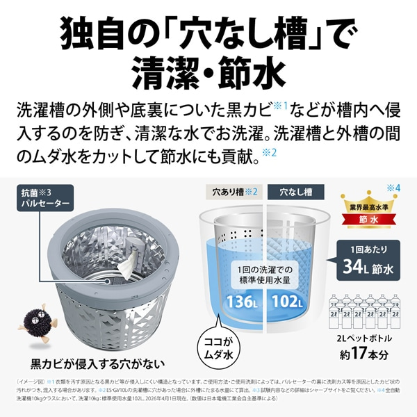 SHARP�i�V���[�v�j&nbsp;�S��������@�@���Ȃ����V���[�Y&nbsp;ES-GV10L-W