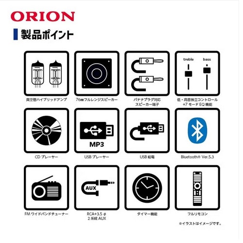 ORION�i�I���I���j&nbsp;�^��ǃn�C�u���b�h�A���vCD�X�e���I&nbsp;SMC-280BT