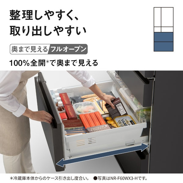 Panasonic�i�p�i�\�j�b�N�j&nbsp;6�h�A�①�Ɂ@WX�^�C�v&nbsp;NR-F65WX3-H