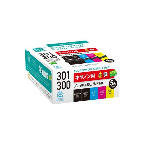 GRJ GRJ CANON ( Lm ) BCI-301+300/5MP Ή TCN CN J[gbW 5FpbN cʕ\@\t ECI-C301-5P