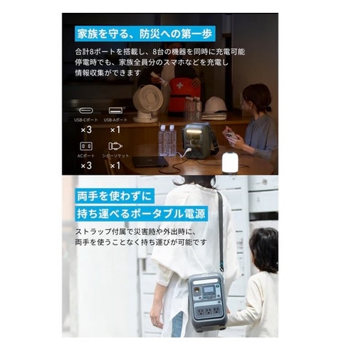 ANKER |[^udiSolix C300 Portable Power Stationj A1722511