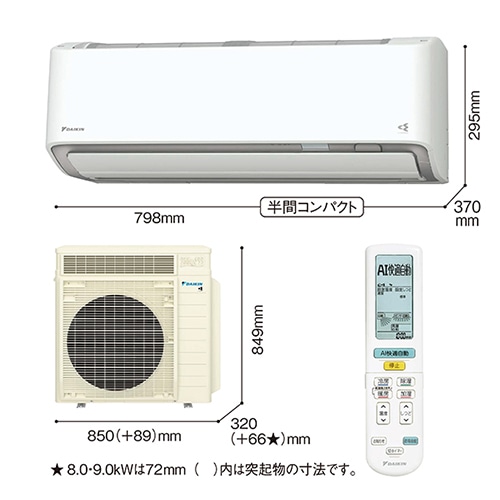 ダイキン 「省エネ」エアコン 7.1kw オリジナルRシリーズ｜AN715ARPK-W｜[通販]ケーズデンキ