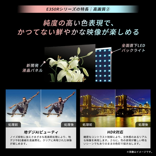 REGZAiOUj 65V^@4K`[i[ter@4KtOU@E3 series  E350R 65E350R