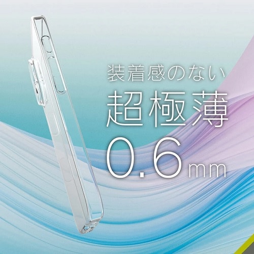 gjeB iPhone 16 [AIR-REAL INVISIBLE] ݌v ɔyʃP[X TR-IP24M2-ARPSL-CL