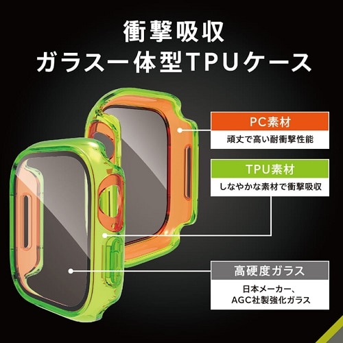 gjeB Apple Watch 46mm Series 10 [LIGHT SHIELD+] Ռz  KX̌^TPUP[X TR-AW2446-GLLD-CCCL