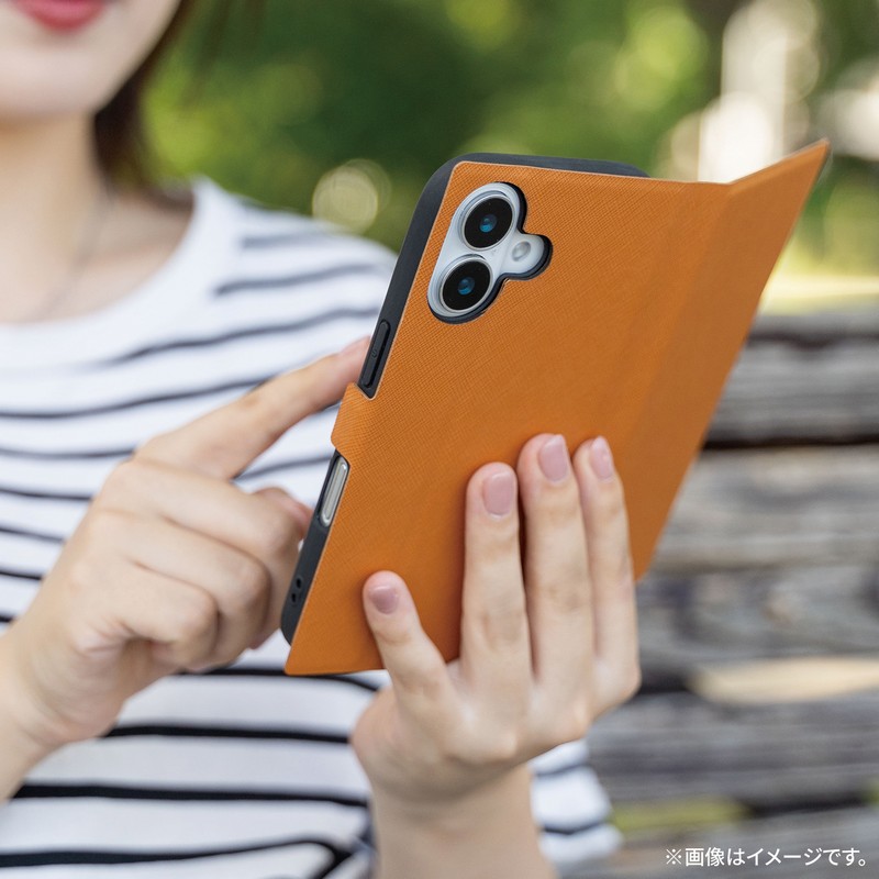 lr\[VY iPhone 16 ^EyPUU[蒠P[X uBOOK SLIMLITEv LN-IM24BSLCA