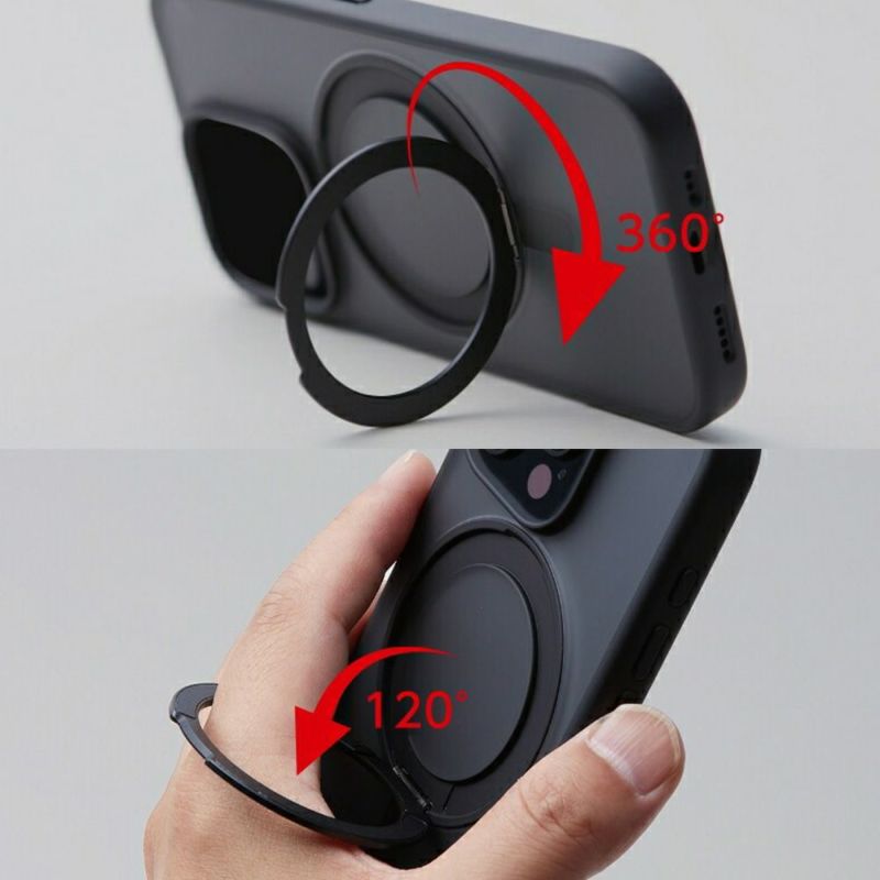 Deff iPhone 16 Prop OX^htP[X ETANZE RING MASTER DCS-IPE24MPMRBK