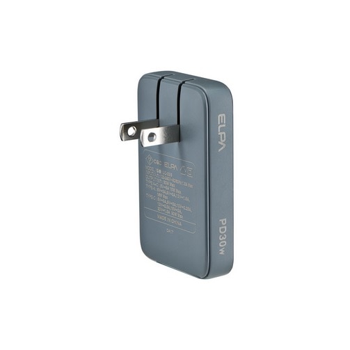 ELPA USB[d PD 30W ^ACA_v^[ UC-23B(GY)