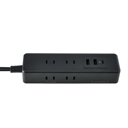 ELPA コード付きタップ 6個口 USB-A×2 USB-C×1 雷ガード|WL-6322SUC ELPA コード付きタップ 6個口 USB-A×2 USB-C×1 雷ガード|WL-6322SUC