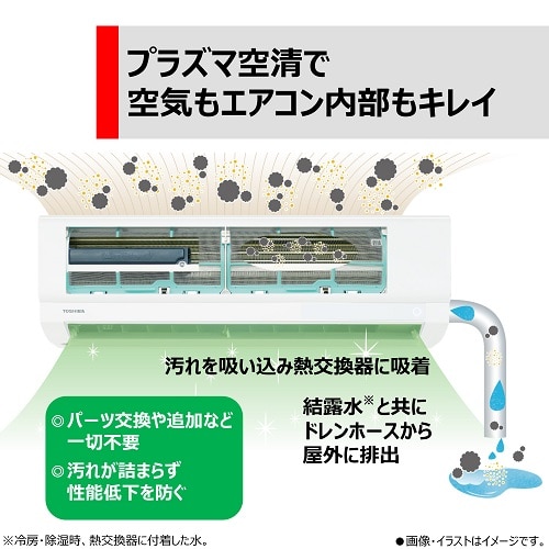 東芝（TOSHIBA） エアコン 2.2kw 大清快（だいせいかい） N-XKSシリーズ｜RAS-N221XKS(W)｜[通販]ケーズデンキ