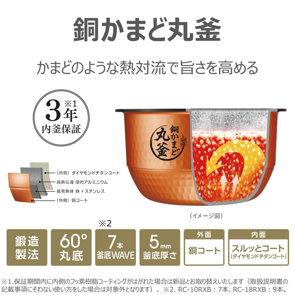 東芝（TOSHIBA） 真空IH炊飯器｜RC-18RXB(K)｜[通販]ケーズデンキ