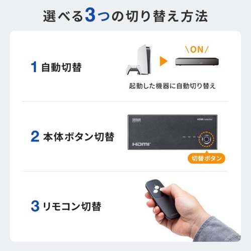 �T�����T�v���C&nbsp;4K�Ή�HDMI�ؑ֊�&nbsp;SW-HDR31R
