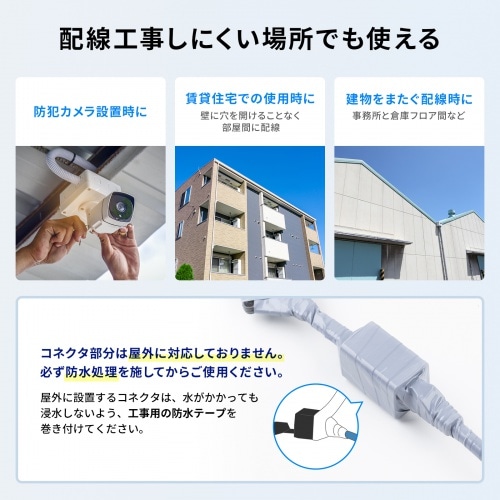 �T�����T�v���C&nbsp;�����ܗp CAT6A ����LAN�P�[�u���iPoE�Ή��j&nbsp;KB-FL6ASTP-EX