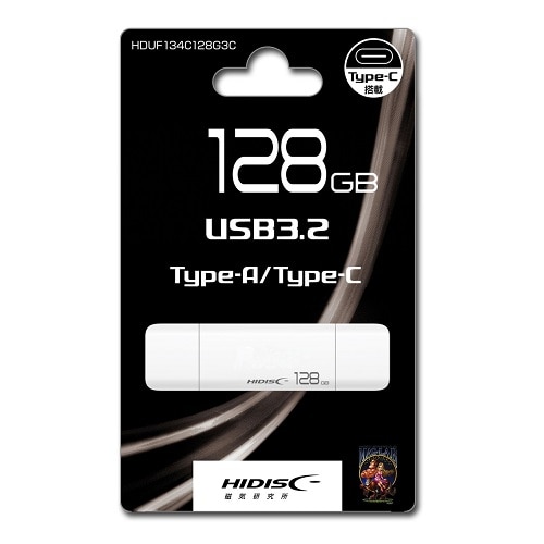 C HIDISC USB3.2 Gen2 Type-C  Type-ARlN^ HDUF134C128G3C