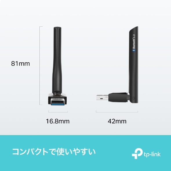 TP-LinkieB[s[Nj Bluetooth 5.3Ή nCp[USBA_v^[ UB500 Plus