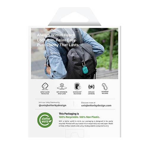 UNIQ�i���j�[�N�j&nbsp;AirPods Pro 3�p�P�[�X�@Glase Pro  Protective Clear Case with Clasp Lock&nbsp;UNIQ-AIRPODSPRO3-GLSPGSMK