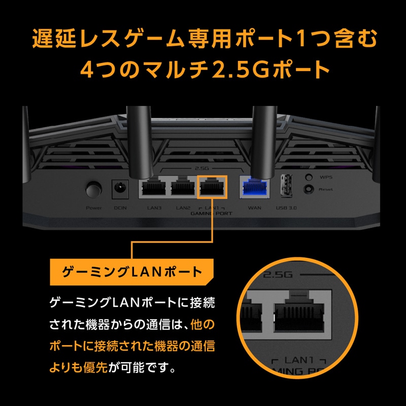 ASUS�i�G�C�X�[�X�j&nbsp;�Q�[�~���O���[�^�[�@TUF Gaming BE9400&nbsp;TUF-BE9400