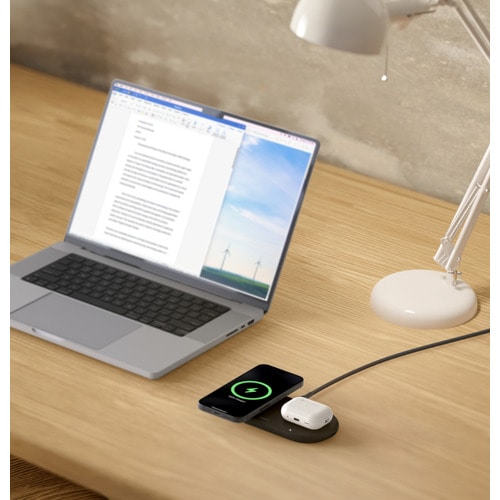 BelkinixLj Belkin Qi2 2-in-1 CX[d WIZ021qcBK