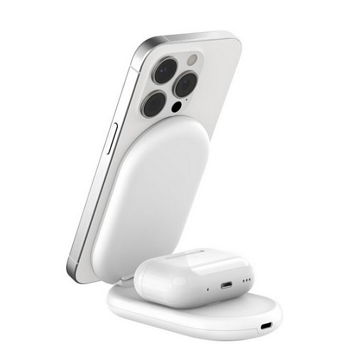 BelkinixLj BOOSTCHARGE Qi2 2-in-1 ܂肽ݎCX[d WIZ028qcWH