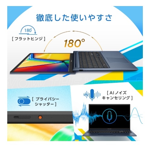 ASUS�i�G�C�X�[�X�j&nbsp;15.6�^�m�[�g�p�\�R���@ASUS Vivobook 15�iX1504VA�j&nbsp;X1504VA-C7165BUKS/K