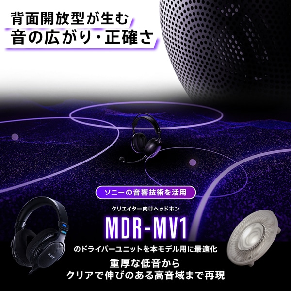 SONY（ソニー） 背面開放型ゲーミングヘッドセット INZONE H6 Air｜MDR