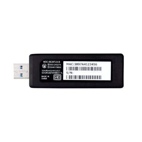 GR Wi-Fi 7 USB 5GbpsΉ 2880MbpsLANA_v^[ WDC-BE28TU3-B