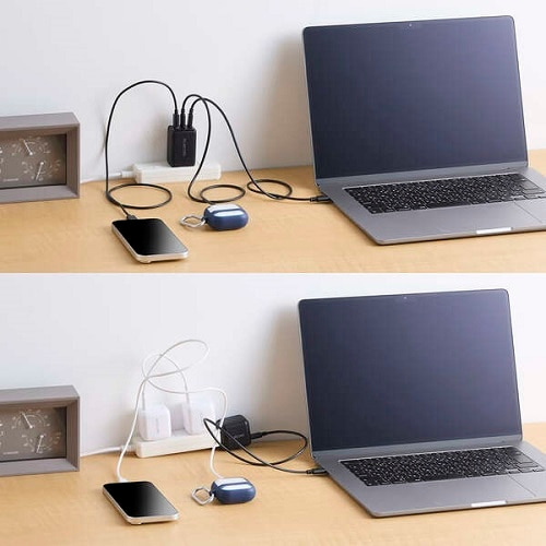 GR USB Power Delivery 67W AC[d(C×2+A×1) ACDC-PD10367BK