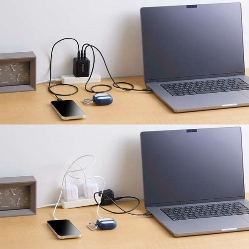 GR USB Power Delivery 100W AC[d(C×2+A×1) ACDC-PD104100BK