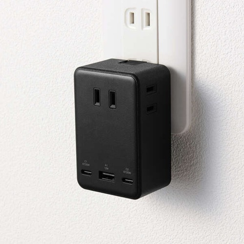 �G���R��&nbsp;�R���Z���g���}��USB�^�b�v(67W/A×1+C×2)&nbsp;T-U09-3AC2BK