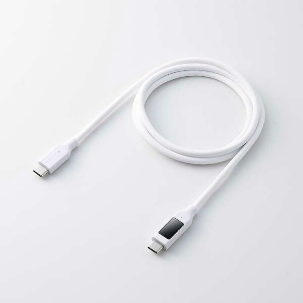 �G���R��&nbsp;�d�̓f�B�X�v���C�t���P�[�u��(USB-C - USB-C/240W/�Ȃ߂炩)&nbsp;MPA-CCW10WH