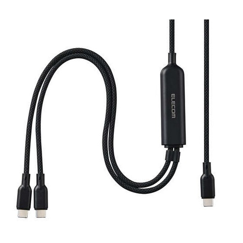 �G���R��&nbsp;USB Type-C(TM) - USB Type-C 2WAY�P�[�u��(USB2.0/140W/���b�V��)&nbsp;U2C-CCCA12BK