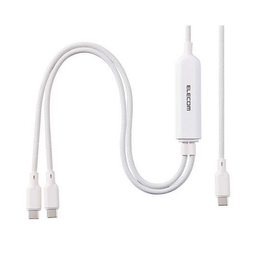 �G���R��&nbsp;USB Type-C(TM) - USB Type-C 2WAY�P�[�u��(USB2.0/140W/���b�V��)&nbsp;U2C-CCCA12WH