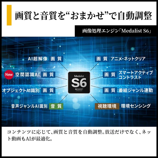 SHARP�i�V���[�v�j&nbsp;85V�^�@4K�`���[�i�[���� mini LED�e���r�@AQUOS�i�A�N�I�X�jHV1���C���iGoogle TV�j&nbsp;4T-C85HV1