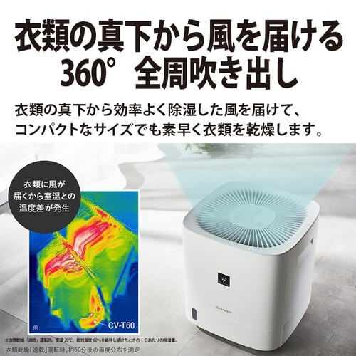 SHARP（シャープ） 衣類乾燥除湿機｜CV-U60-W｜[通販]ケーズデンキ
