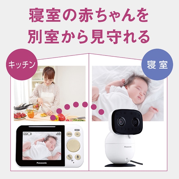 Panasonic�i�p�i�\�j�b�N�j&nbsp;�x�r�[���j�^�[&nbsp;KX-HC750-W