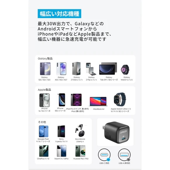 ANKER [d@Anker Zolo Charger (30W) A2698N31