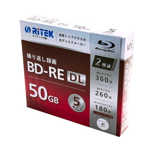 RITEK&nbsp;�^��p BD-RE DL&nbsp;RM-BD50RE5SC